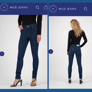 NWOT MUD Jeans  - Skinny Hazen jeans in Strong Blue size W25 L30